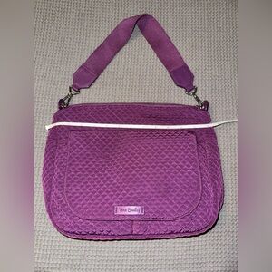 Vera Bradley microfiber flap front purse medium size, purple